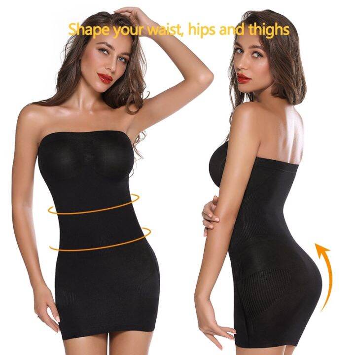 【SHUNAICHI】 Women Corset Half Slips Underdress Seamless Slip Shapewear