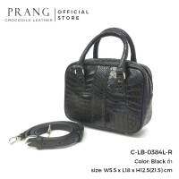 Prang Crocodile Leather Top Handle Bag Handbag กระเป๋าถือสตรี กระเป๋าผู้หญิง หนังจระเข้ C-LB-0384L-R