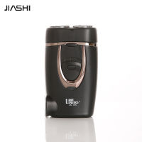 เครื่องโกนหนวดไฟฟ้า JIASHI เครื่องโกนหนวดพกพาเดินทางเครื่องโกนหนวดไฟฟ้า USB ซักหัวชาร์จซ้ำได้ได้