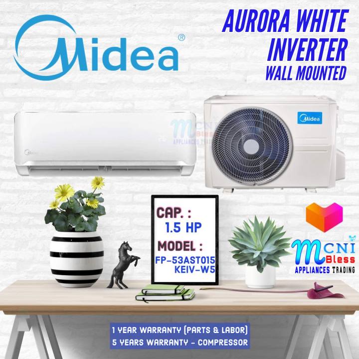 midea aurora white 1hp