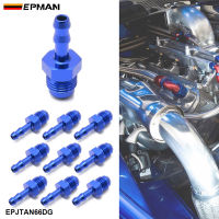 EPMAN 10PCS AN6 Flare To 6/25" (6MM) Hose Barb Fittings Adapter Aluminum Fuel Line AN Male To Push On Barb Connector EPJTAN66DG Valves