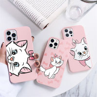 เคสโทรศัพท์นิ่มลายแมว Mary Cat,อุปกรณ์เสริมซิลิโคน TPU เนื้อนิ่มสำหรับ iPhone 13 12 11 Pro Max 8 7 6 5 6S 7S 8S X XR XS Plus SE เคสฝาหลังกันกระแทก