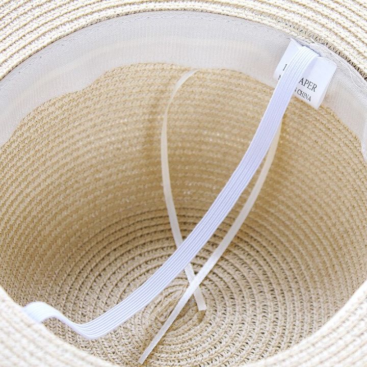 หมวกชายหาดปีกกว้างขนาดใหญ่สำหรับหมวกฟางผู้หญิงฤดูร้อน2018summer-หมวกกันแดดพับได้กันแดด-b-รังสียูวีหมวกปานามา-c-1กระดูก