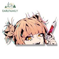 Earlfamily Himiko Toga สติกเกอร์ลายสักบนถนน Fanart Peek รถสติกเกอร์อนิเมะ My Hero Academia Sugoi Decal Jdm การ์ตูน Waifu