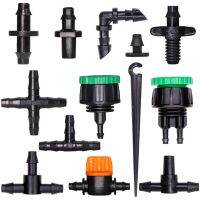 MUCIAKIE Garden Water Connector for 1/4 1/8 Tubing Hose Accessories Joint Adapter Barbed Tees Cross Eng Plug Equal Adaptors Pipe Fittings Accessor