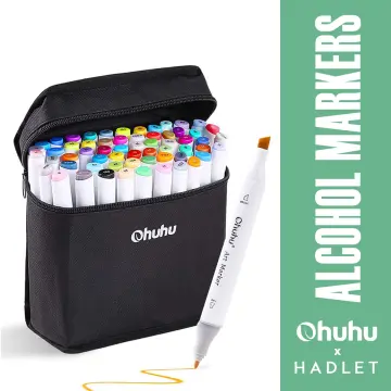 Ohuhu Markers for Adult Coloring Books: 60 Colors Dual Brush Fine Tips Art  Mar