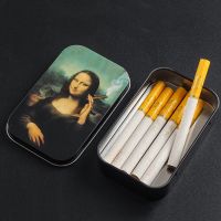 【CW】✔☢  Fashion Metal Tin Storage Tobacco Humidor Rolling Paper Cigarettes Cases Boxes Holder Accessories