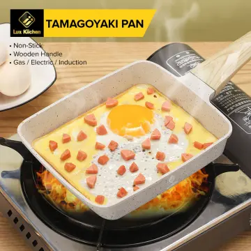 MyLifeUNIT: Non-Stick Omelette Pan, Japanese Rolled Omelet Pan Tamagoyaki Egg  Pan (Black)