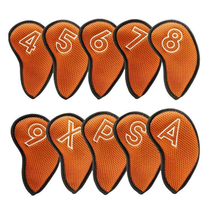 WBStar 10x Iron Covers Head Protector Golf Headcovers Golf Club Head
