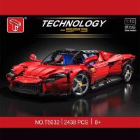 TGL T5032 Tech Sports Car Model City Racing SP3 1:10 Series Small Particle Assembly Toys Building Blocks Gift For Boys 2438PCS