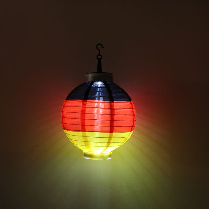 โคมไฟธง-nbsp-เยอรมันพลังงานแสงอาทิตย์2ชิ้น-โคมไฟแขวนกลางแจ้งตกแต่งเทศกาล