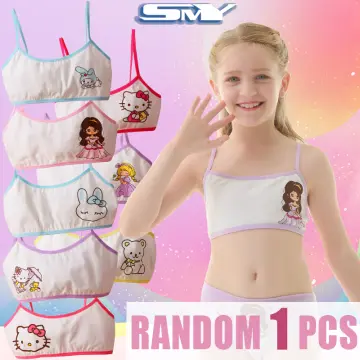 Puberty Girls Teenage Training Bra Kids Soft Breathable Underwear Lingerie  Solid