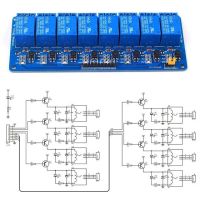 【❂Hot On Sale❂】 XUEHI โมดูลรีเลย์8 Dc 5V 12V พร้อมบอร์ดสำหรับ Arduino ขยายระดับต่ำพร้อมออปโต้คัปเปลอร์สำหรับ Avr/ 51/