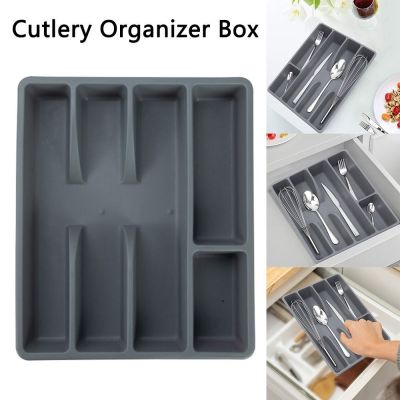 Cabinet TrayFlatware Organizers Separation Finishing Cutlery Organizer Insert Tidy Kitchen Drawer Organizer Storage Box