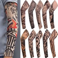 Warmer Running Summer Cooling Basketball Outdoor Sport Tattoo Arm Sleeves Sun Protection Arm Cover Flower Arm Sleeves