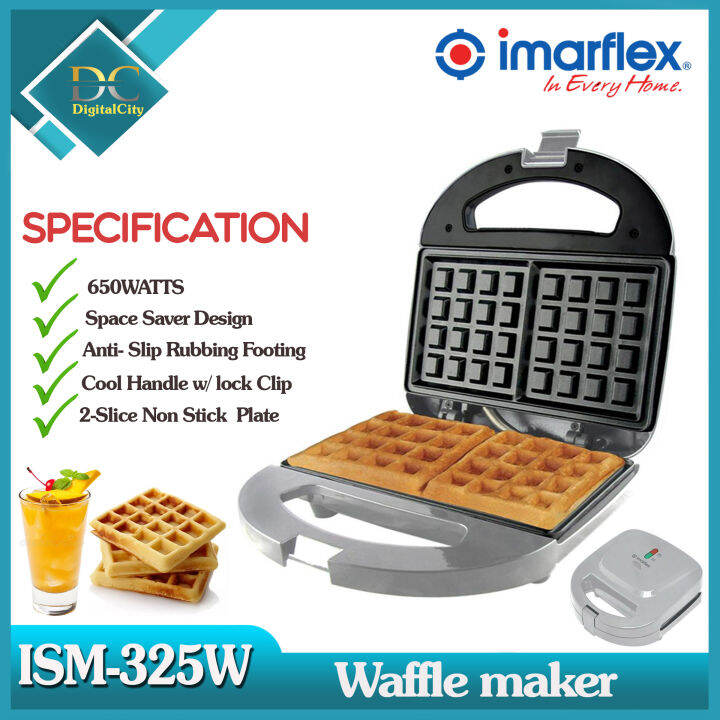DIGITAL Imarflex ISM325W 2 Slice Waffle Maker Lazada PH