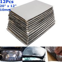 รถ12 50cmX30cmX10mm Sound Mat Proofing Deadener ฉนวนกันความร้อน Deadening Mat Hood ปิดเซลล์ Foam