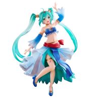 Hatsune รูปอะนิเมะ Miku เสมือนนักร้อง Miku เจ้าหญิงอาหรับยืนอยู่ของเล่นโมเดลตุ๊กตาของประดับโต๊ะทำงาน