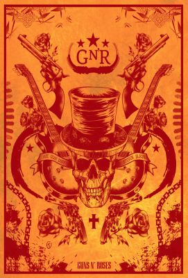 โปสเตอร์ Guns n Roses กันส์แอนด์โรสเซส Axl Rose Slash Music Poster รูปภาพขนาดใหญ่ ของสะสม ของแต่งบ้าน ของแต่งห้อง โปสเตอร์แต่งห้อง โปสเตอร์ติดผนัง 77poster