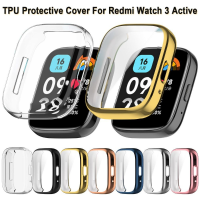 TPU Screen Protector Case For Redmi Watch 3 Active Full Cover Protective Shell Bumper For Xiaomi Redmi Watch3 Active Watch Frame