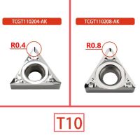 Kakarot 10ชิ้น Tcgt110204ใส่คาร์ไบด์ Tcgt110208 Ak อะลูมิเนียมเครื่องมือกลึงเครื่องตัด Cnc สามารถจัดทำดัชนี Tcmt110204 Tcmt110208