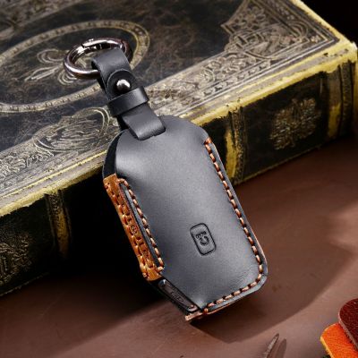 Luxury Leather Car Key Case Cover Fob Accessories Keychain for Kia Sportage Ceed Sorento Cerato Forte Seltos Telluride Holder