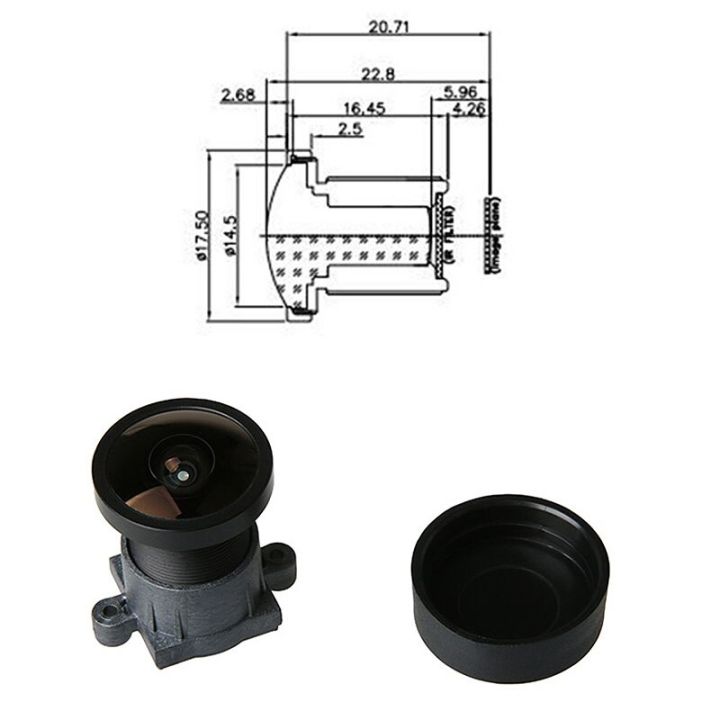 เลนส์มุมกว้าง170องศา12ล้านพิกเซลเหมาะสำหรับ-sj4000-5000-6000-7000-8000-9000-wifi-action-camera