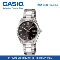 Casio (LTP-1302D-1A1VDF) Silver Stainless Steel 50 Meter Date