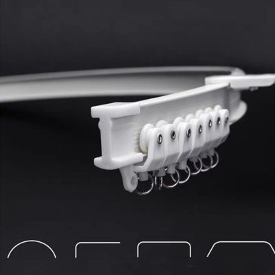 【LZ】 3M 6M 8M Flexible Ceiling top Mounted Curtain Track Rail Straight Slide Windows Balcony Plastic Bendable Home Decor Accessories