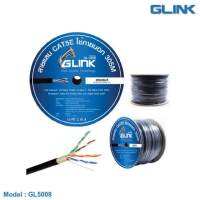 GLINK สายแลน 305เมตร UTP LAN CABLE CAT5e (305m/Box) (GL5008) 305 เมตร สีดำ สายภายนอก