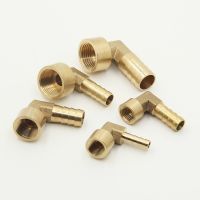 8 16mm Hose Barb x 1/2 Female Thread 90Degree Elbow Brass Barbed Fitting Coupler Connector Adapter For Fuel Gas Water Copper