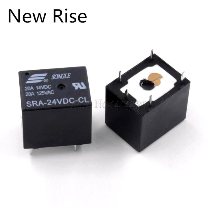 5pcs-5v-12v-24v-20a-dc-power-relay-sra-05vdc-cl-sra-12vdc-cl-sra-24vdc-cl-5pin-pcb-type-in-stock-black-automobile-relay