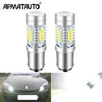 2pcs LED Daytime Running Light DRL Bulb Lamp P21W BA15S 1156 For Renault Dokker Grand Scenic 3 Laguna Megane CC