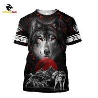 T SHIRT - (All sizes are in stock)   Summer Mens T-shirt Animal Wolf 3D Print Round Neck Fashion Street Clothing Casual Short Sleeve Top T-shirt  (You can customize the name and pattern for free)  - TSHIRT