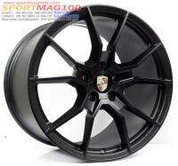 แม็กเบา FORGED Porsche S09 สีดำด้าน ล้อหน้า 9.5 ล้อหลัง 11 ขนาด 21นิ้ว 5รู130 offset60