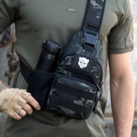 Tactical Shoulder Bag Military Travel Hiking EDC Molle Backpack Outdoor Trekking Camo Multicam Anti Theft Sling USB Charge Bag