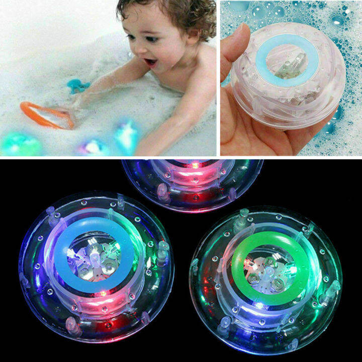 RGB Waterproof Battery LED Bathroom Lights Flashing Bath Tub Shower