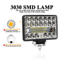 2ชิ้น144วัตต์นำบาร์นำแสงทำงานบาร์ไฟตัดหมอก3030 LED 48SMD สำหรับ tlight บาร์สำหรับรถบรรทุก4x4รถ LED ไฟหน้าจุดทำงานบาร์