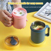 Margarita- 450/500ml Breakfast Cup For Eating &amp; Drinking + Foldable Spoon Portable Student Oatmeal Cup Lunch Boxes