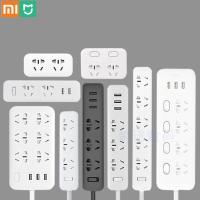 [HOT GELLXKOWOIGHIO 527] Xiaomi Mi Mijia Power Strip 2.1A Fast Charging 3 USB Extension Socket Plug 6 Outlets Socket Adapter US UK EU AU MI Power Strip