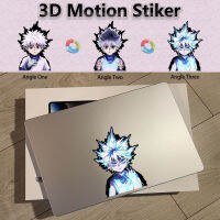 Killua Godspeed Hunter X Hunter อะนิเมะ3D เคลื่อนไหวสติ๊กเกอร์การ์ตูนสติ๊กเกอร์กันน้ำสำหรับรถยนต์,กระเป๋าเดินทาง,รถจักรยานยนต์,ตู้เย็น,ฯลฯ