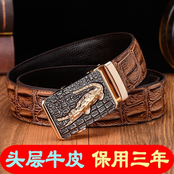 belt-male-leather-buckle-joker-belt-of-middle-aged-and-young-male-business-leather-crocodile-grain-xueshengchao-belt