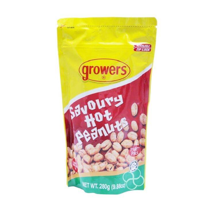 Growers Savoury Hot Peanuts Party Pack 280g Lazada PH