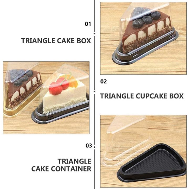 100pcs-cake-slice-plastic-clear-cupcake-container-cheesecake-box-with-blister-box