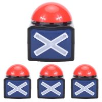 4PCS Game Answer Buzzer,Game Buzzer Alarm Sound Play Button with Light Trivia Quiz Got Talent Buzzer Game Toy for Kids