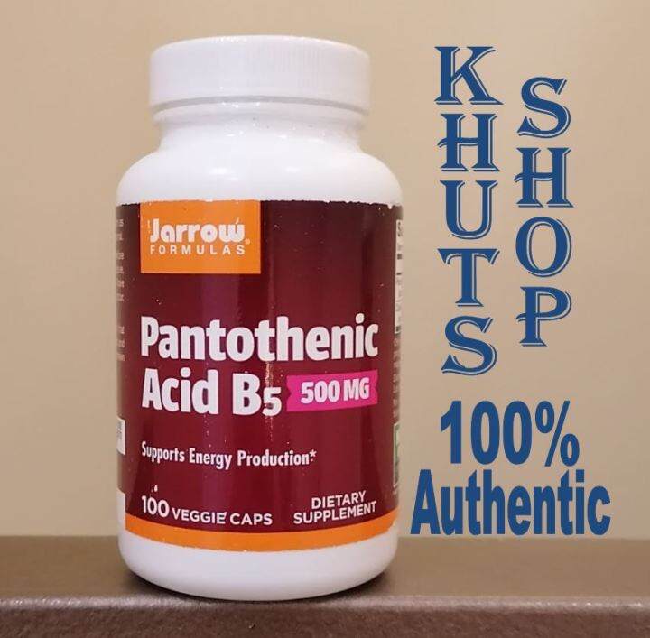 SALE!!! Exp 01/2024, Pantothenic Acid B5 500 mg 100 veggie capsules