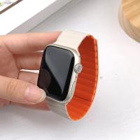 ۩﹍✕ Magnetic strap For Apple watch band series 8 3 5 4 SE 6 7 Ultra Silicone correa Bracelet iWatch 44mm 45mm 40mm 49mm 41mm 42mm