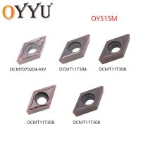 OYYU DCMT070204-MV 070204 070208 DCMT070208 เม็ดมีดคาร์ไบด์ 11T304 DCMT11T304 11T308 MV OY515M อลูมิเนียมสแตนเลส DCMT CNC