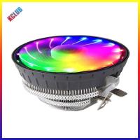 PC พัดลม1800RPM RGB ไฟ LED ที่ระบายความร้อนแล็ปท็อปซีพียูเย็นพัดลมที่เงียบสงบ