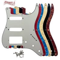 Xinyue Guitar Parts - For US 57 39; 8 Mounting Screw Hole Standard St HSS Strat Guitar Pickguard Multiple Colour